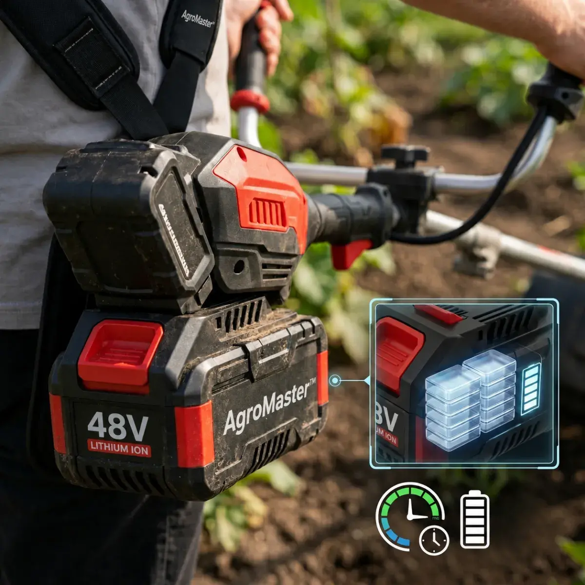 AGROMASTER™ dve 48V batérie