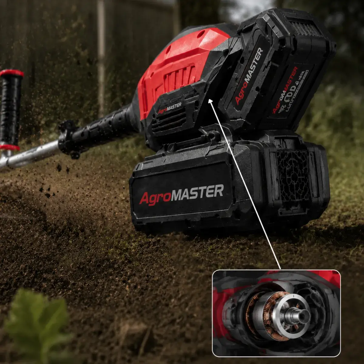 AGROMASTER™ motor 1500W na tvrdej pôde